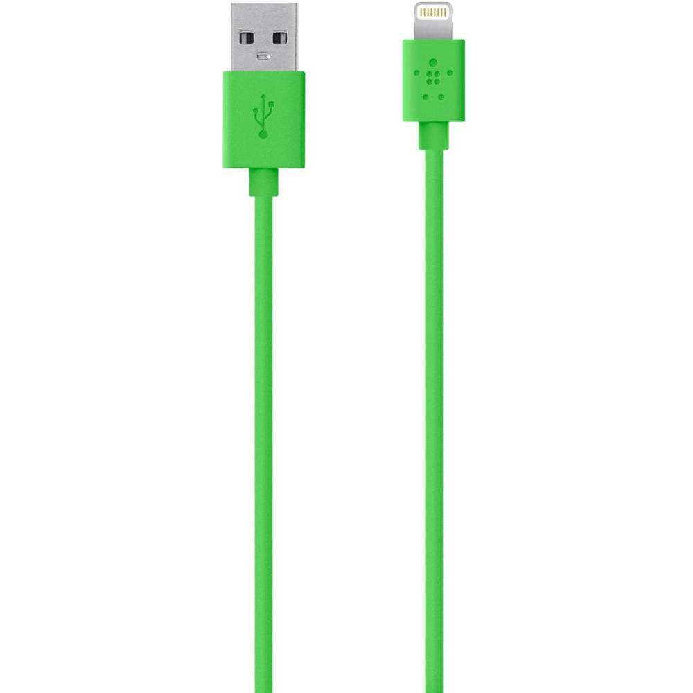 Кабель BELKIN Lightning sync cable 1.2м, Green (F8J023bt04-GRN)