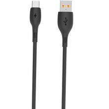 Кабель SKYDOLPHIN S22T Soft Silicone USB - USB Type-C 1м Black (USB-000604)