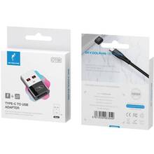 Перехідник SKYDOLPHIN OT08 Mini Type-C - USB Вlack (ADPT-00031)