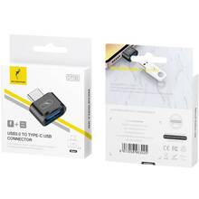 Перехідник SKYDOLPHIN OT05 Mini Type-C - USB Вlack (ADPT-00029)