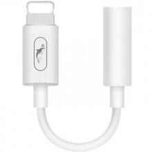 Перехідник SKYDOLPHIN AU02 Lightning - 3.5mm White (ADPT-00017)