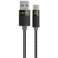 Кабель LUXE CUBE Premium USB - USB Type-C M/M 1 м Gray (8889996899667)