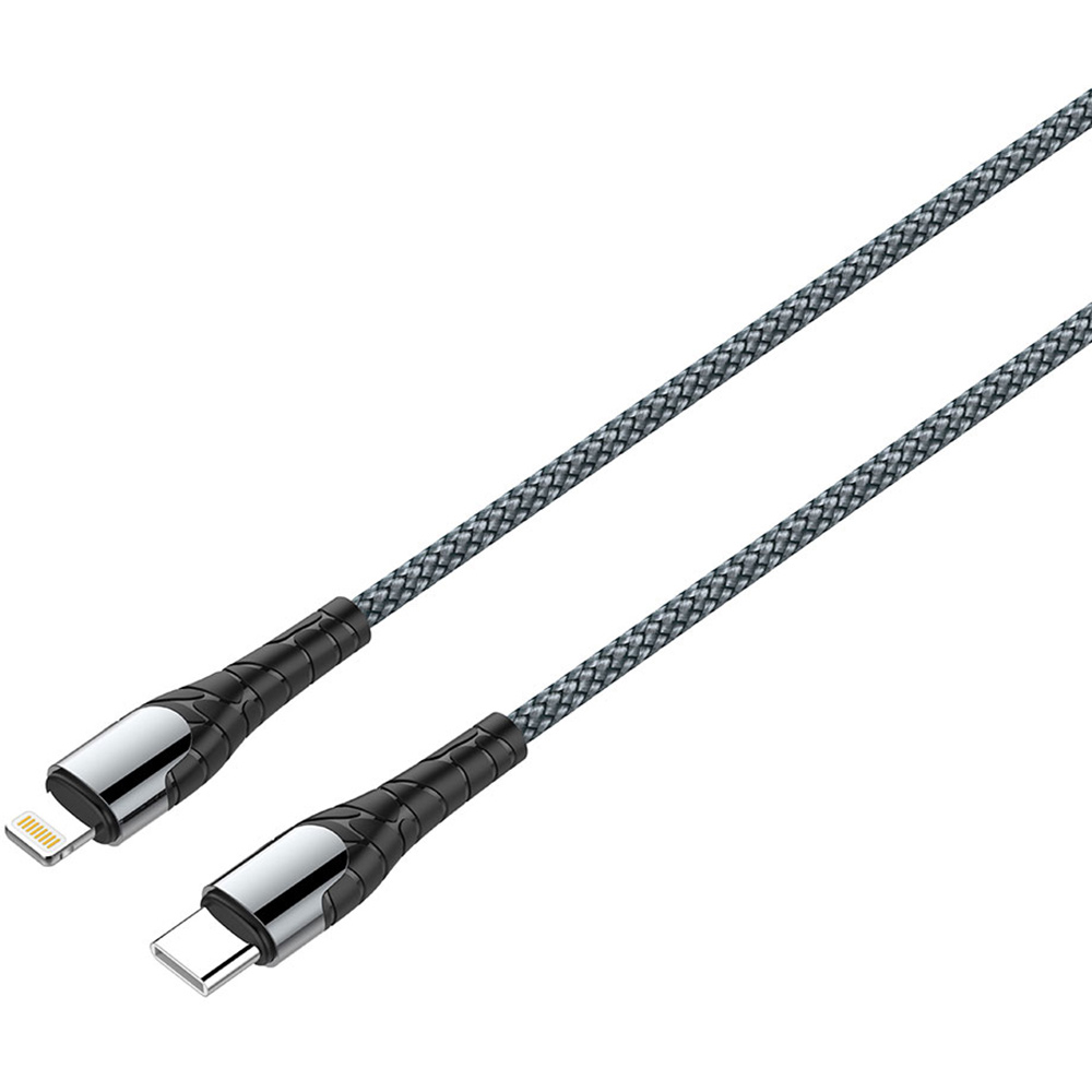 Комплект кабелей COLORWAY USB-C-Lightning 30W 1м + 2м Grey (CW-CBPDCL033-GR/CBPDCL036) Тип USB Type-С - Lightning