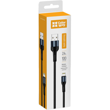 Комплект кабелів COLORWAY USB-Lightning 1м Black + USB-Lightning 1м Mint (CW-CBUL045-BK/CBUL004-MT)