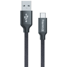 Комплект кабелей COLORWAY USB-USB-C 1м Black + USB-USB-C 1м Mint (CW-CBUC003-BK/CBUC003-MT)