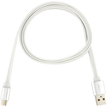 Кабель LOGAN USB-A 2.0 - microUSB 1 м White (EL117-010WH)