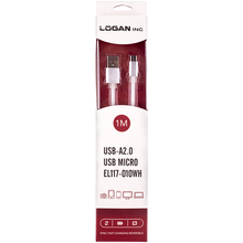 Кабель LOGAN USB-A 2.0 - microUSB 1 м White (EL117-010WH)