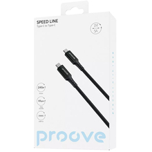Кабель PROOVE Speed Line Type-C to Type С 240W USB 4.0 1m Black (55770)
