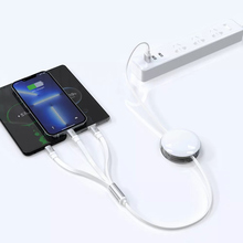 Кабель PROOVE Triple Sync 3 in1 Type-C + Micro USB + Lightning 1.2m White (55771)
