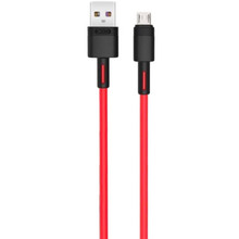 Кабель XO NB-Q166 USB Type-A - Micro-USB 5A Red 1 м