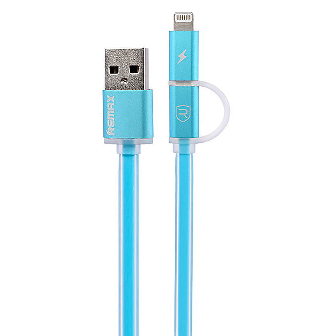 Кабель AURORA USB Cable 2in1 синий