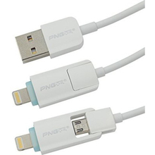 Кабель PNGXE USB Cable 2in1 белый