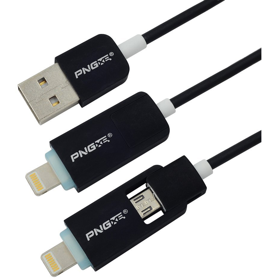 Кабель PNGXE USB Cable 2in1 Black