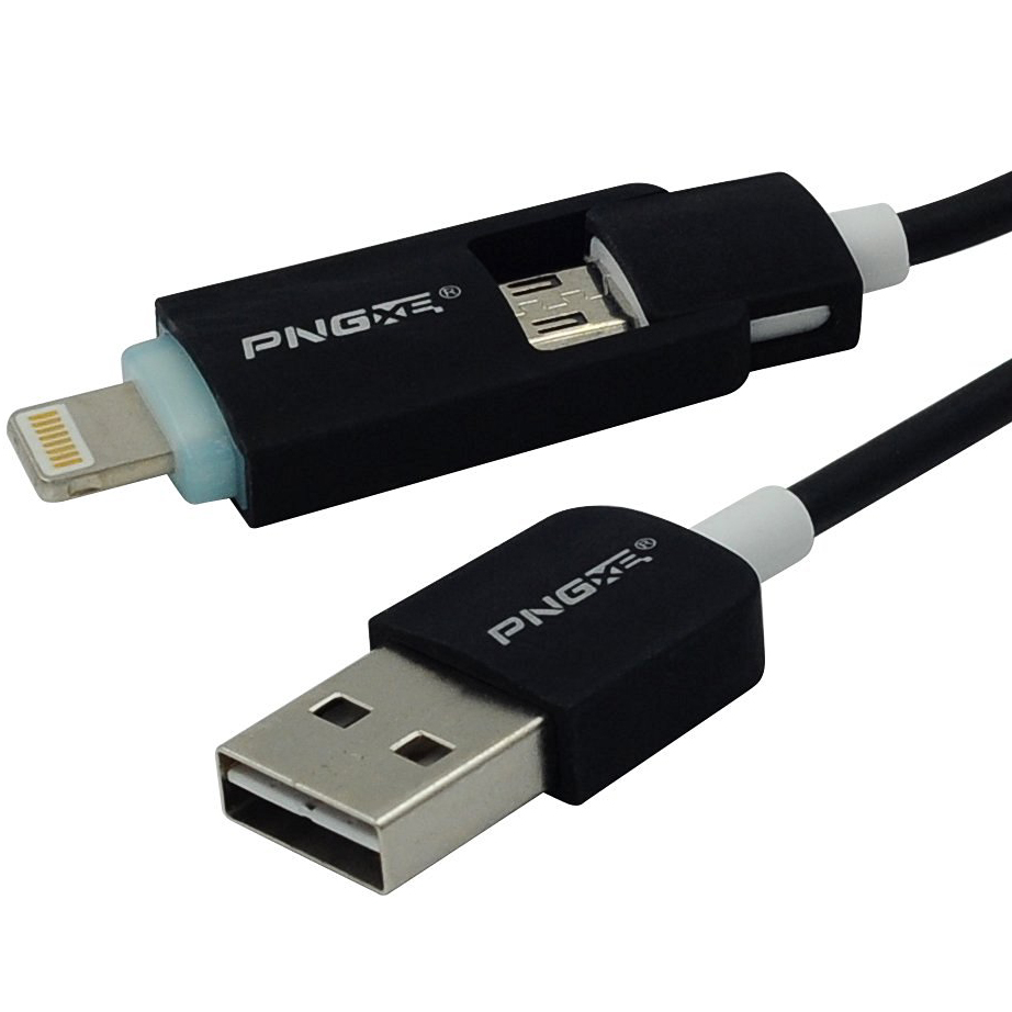 Кабель PNGXE USB Cable 2in1 Black Длина 1