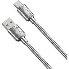 Кабель XO USB A - USB Type-C 2.4A 1м Silver (NB216)