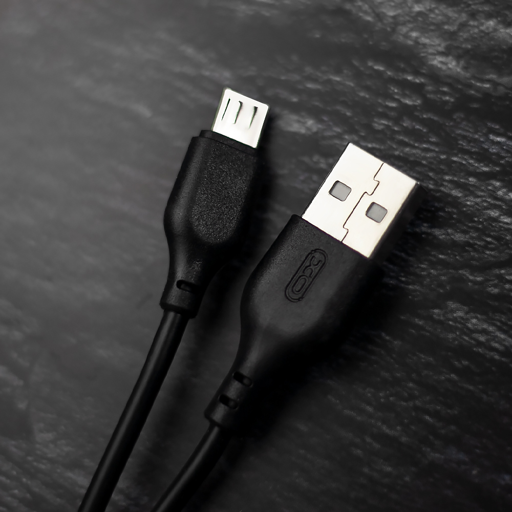 Перехідник XO USB A - MicroUSB NB103 2.1A 1m (NB103-Micro B-1m) Підсвітка False