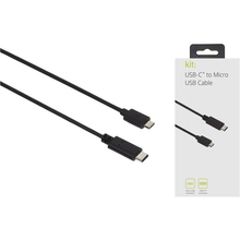 Кабель USB KIT-C to Micro USB Cable GEN 2 (black) CMUSBDAT