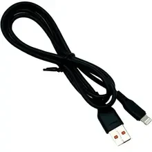 Кабель DENMEN D01L Silicone Lightning 1м Black (DM-D01L-BK)