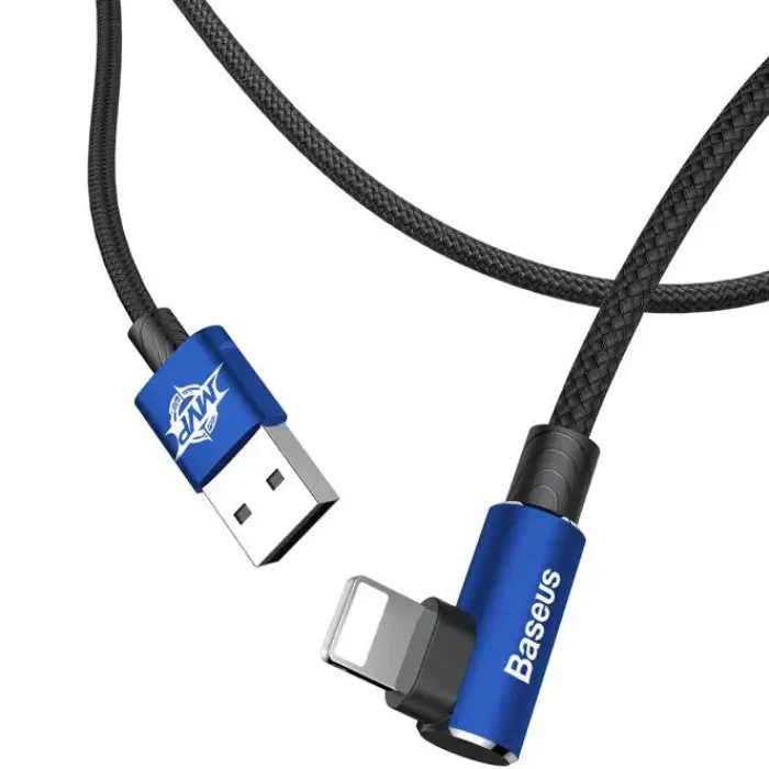 Кабель BASEUS Lightning MVP Elbow 2.0A/1m Blue (CALMVP-03) Тип USB - Lightning