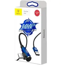 Кабель BASEUS Lightning MVP Elbow 2.0A/1m Blue (CALMVP-03)