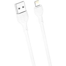 Кабель XO NB200 Lightning-USB 2.1A 2m White (NB200-L2-WH)