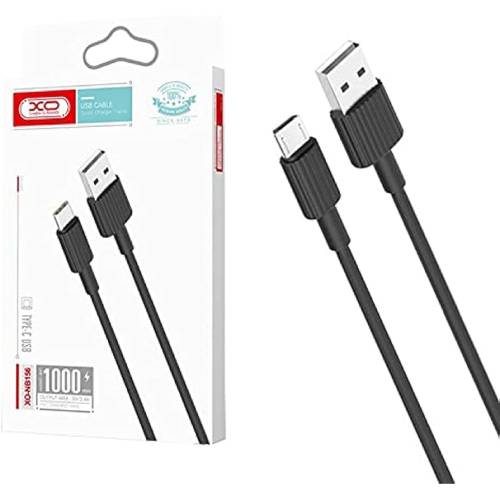 Кабель XO NB156 USB-microUSB 2.4A 1m Black (NB156-M-BK) Тип USB - micro-USB