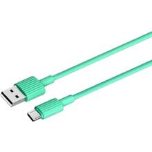 Кабель XO NB156 USB-microUSB 2.4A 1m Green NB156-M-GR)