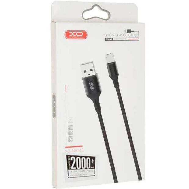 Кабель XO NB143 Braided USB-MicroUSB 1.5A 2m Black (NB143-M2-BK) Тип USB - micro-USB