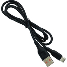 Кабель DENMEN D01T Silicone USB Type-C 1 м Black (DM-D01T-BK)