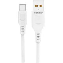 Кабель DENMEN D01T Silicone USB Type-C 1 м White (DM-D01T-WH)