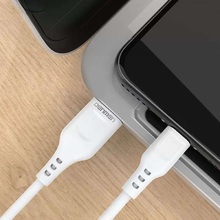 Кабель DENMEN D01T Silicone USB Type-C 1 м White (DM-D01T-WH)