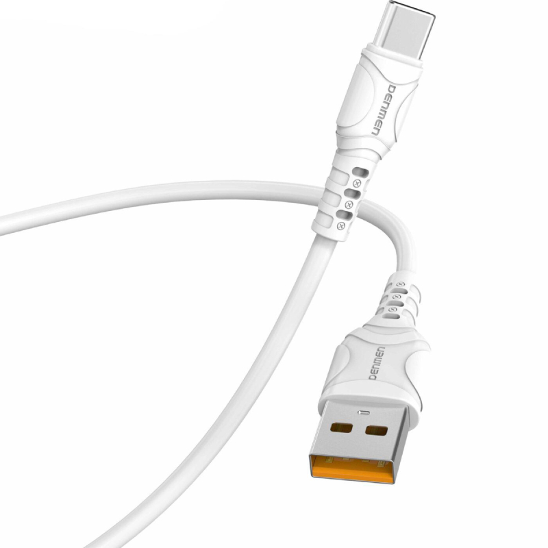 Кабель DENMEN D06T Silicone USB Type-C 1 м White (DM-D06T-WH) Тип USB - USB Type-С