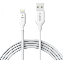 Кабель ANKER Powerline Lightning - 1.8 м V3 White (A8112H21)