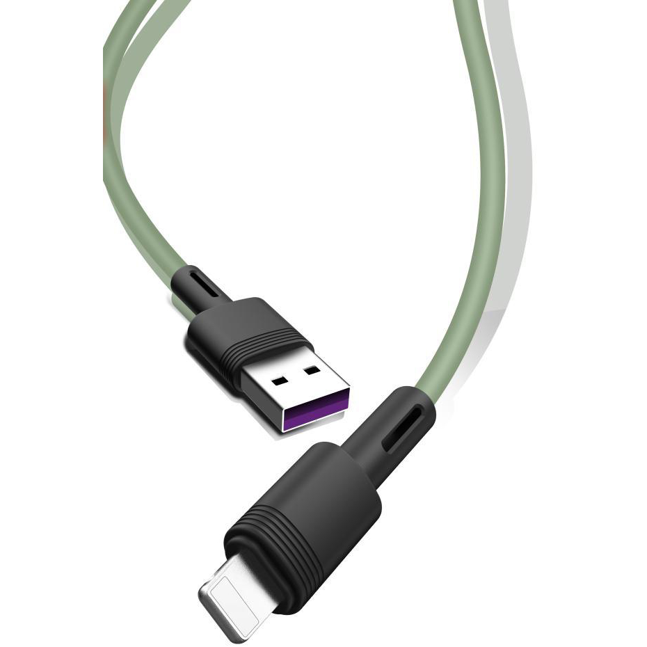 Кабель XO lightning NBQ166 5A/1m Green (NB166-L-1-GR) Тип USB - Lightning