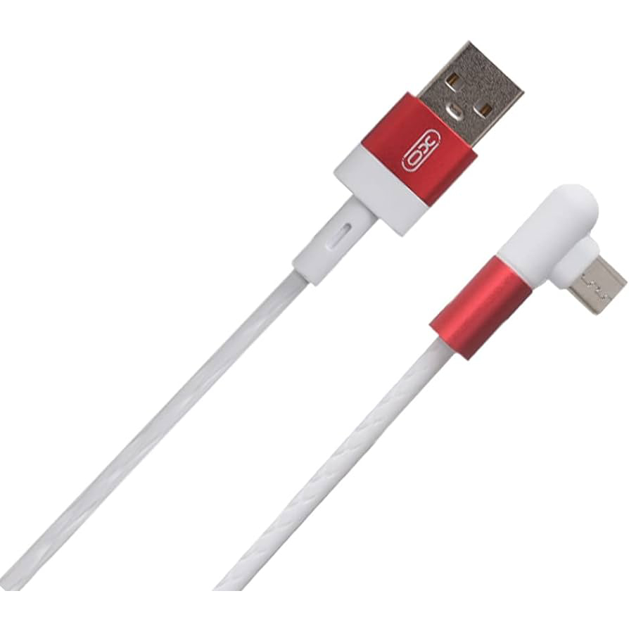 Кабель XO microUSB NB152 Elbow 2.4A/1m White (NB152-M-1-WH)