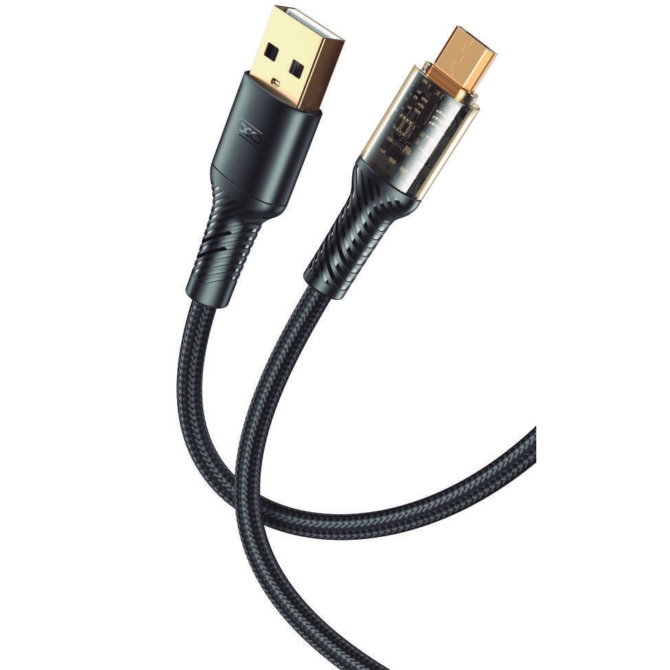 Кабель XO microUSB NB229 2.4A/1m Black (NB229-M-1-BK)