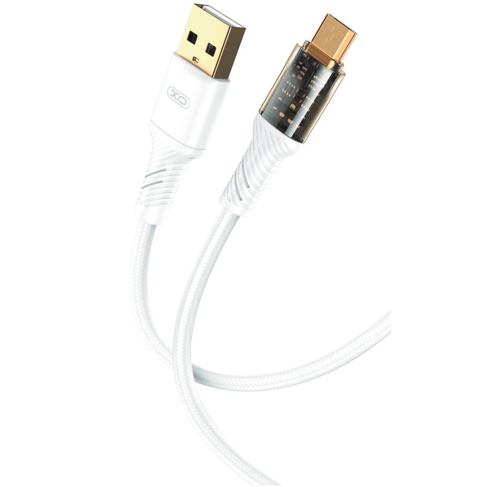 Кабель XO microUSB NB229 2.4A/1m White (NB229-M-1-WH)