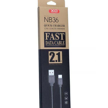 Кабель XO microUSB NB36 2.1A/1m Black (NB36-M-1-BK)