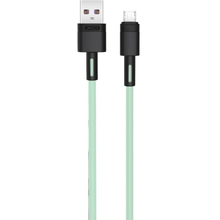 Кабель XO microUSB NBQ166 5A/1m Green (NB166-M-1-GR)