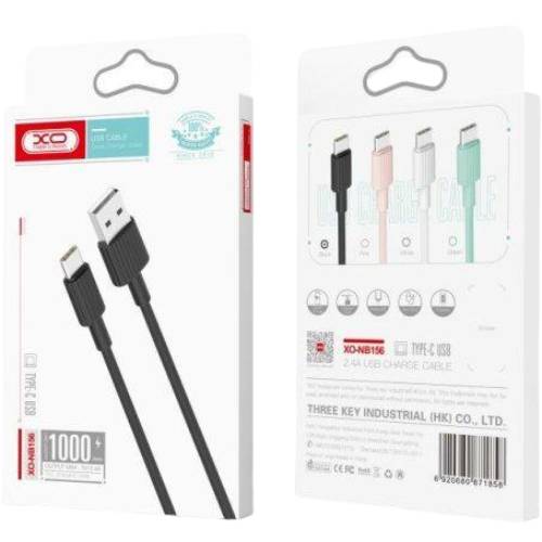 Кабель XO NB156 USB-Lightning 2.4A 1m Green (NB156-L-1-GR) Довжина 1