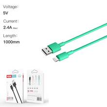 Кабель XO NB156 USB-Lightning 2.4A 1m Green (NB156-L-1-GR)