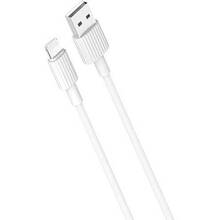 Кабель XO NB156 USB-Lightning 2.4A 1m White (NB156-L-1-WH)