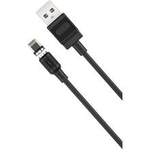 Кабель XO NB187 USB-Lightining PVC Magnetic 2.1A 1m Black (NB187-L-1-BK)