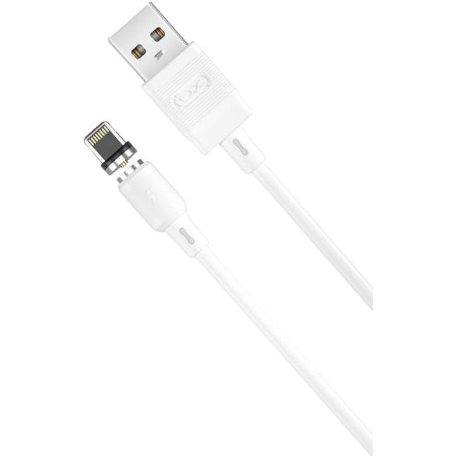 Кабель XO NB187 USB-Lightining PVC Magnetic 2.1A 1m White (NB187-L-1-WH) Кабель XO NB187 USB-Lightining PVC Magnetic 2.1A 1m White (NB187-L-1-WH)