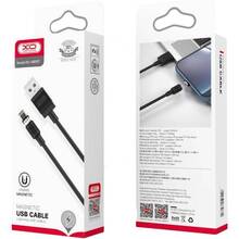 Кабель XO NB187 USB-Lightining PVC Magnetic 2.1A 1m White (NB187-L-1-WH)