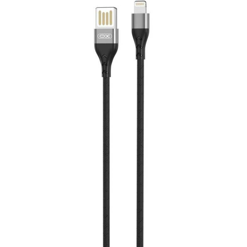 Кабель XO NB188 USB-Lightining Double-side 2.4A 1m Grey (NB188-L-1-GR)