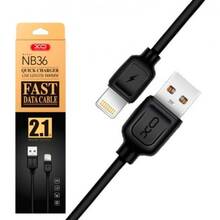 Кабель XO NB36 USB-Lightining 2.1A 1m Black (NB36-L-1-BK)