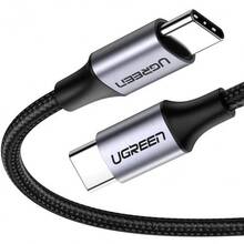 Кабель UGREEN US261 USB Type-C - USB Type-C Aluminum Shell 1 m Gray Black 50150 (90402006)