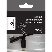 Кабель CABLEXPERT USB Type-C - Lightning (CC-USB2-CMLML-0.2M)