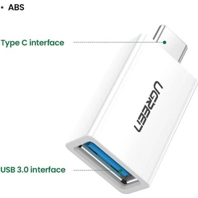 Адаптер UGREEN US173 OTG Type-C/USB-A 3.0 White (30155) Тип USB OTG - USB Type-C